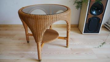 Lloyd Loom tafel Celine rond  beschikbaar voor biedingen