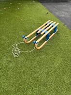 Inklapbare houten slee - 110cm, Ophalen, Gebruikt, Overige merken