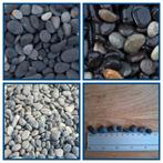 beach pebbles zwart, Tuin en Terras, Nieuw, Ophalen of Verzenden