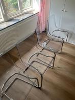 IKEA Tobias stoelen (4 stuks, transparant), Huis en Inrichting, Stoelen, Ophalen, Zo goed als nieuw, Overige kleuren, Kunststof