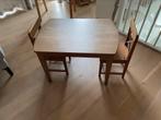 Kindertafel met 2 stoeltjes, Kinderen en Baby's, Kinderkamer | Tafels en Stoelen, Ophalen, Gebruikt, Tafel(s) en Stoel(en)