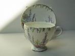 Foley Bone China 1935 kop en schotel 2 stuks Stokrozen, Ophalen of Verzenden