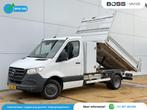 Mercedes-Benz Sprinter 514 2.2 CDI Automaat Kipper Dubbelluc, Auto's, Gebruikt, Zwart, Wit, Mercedes-Benz