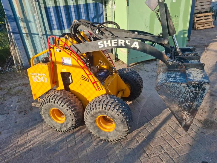VERKOCHT  Sherpa 100 miniloader benzine + EXTRA functie, Doe-het-zelf en Verbouw, Gereedschap | Overige machines, Ophalen