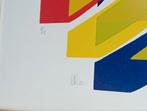 Zeefdruk Lithografie abstract 1982, Verzenden