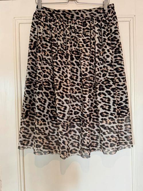 Rokje met panter print L vero moda, Kleding | Dames, Rokken, Gedragen, Maat 42/44 (L), Beige, Knielengte, Ophalen of Verzenden