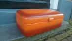 Emaillen broodtrommel oranje emaille, Ophalen of Verzenden