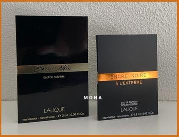 Encre Noire set 2 parfum samples proefjes testers monsters beschikbaar voor biedingen