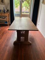 eettafel, kloostertafel: 180-80, 74 cm hoog, Huis en Inrichting, Tafels | Eettafels, Ophalen, Gebruikt, Eikenhout, Kloostertafel