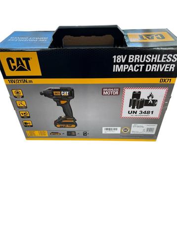 Nieuwe CAT DX71 18V Brushless Impact Driver beschikbaar voor biedingen