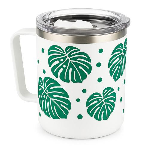Tropische Thermos Mokken — €12,50, Huis en Inrichting, Keuken | Tupperware, Nieuw, Beker of Kan, Ophalen of Verzenden
