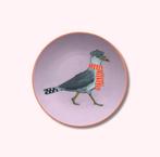 Handgeschilderd decoratief bord - Meeuw met sjaal, Ophalen of Verzenden