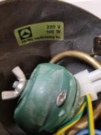 Hanglamp messing wit glas uittrekbaar, Huis en Inrichting, Lampen | Hanglampen, Ophalen of Verzenden, 'T Olde Gre-j, Info@toldegrej.nl