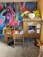 Bed huisje, Kinderen en Baby's, Kinderkamer | Bedden, Ophalen, 85 tot 100 cm, Gebruikt, Matras