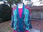 Blouse/jasje fleurig mt L 42/44 topstaat., Kleding | Dames, Ophalen of Verzenden, Zo goed als nieuw, Maat 42/44 (L)