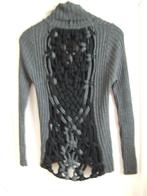 Nü by Staff prachtig grijs wollen vest opengewerkt rugdeel, Kleding | Dames, Maat 38/40 (M), Nü by Staff, Ophalen of Verzenden