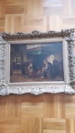 Schilderij olieverf op paneel van H. Valkenburg., Antiek en Kunst, Ophalen