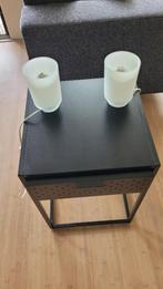 TAFEL OF BEDLAMPEN, Huis en Inrichting, Ophalen, Zo goed als nieuw, Glas, Minder dan 50 cm
