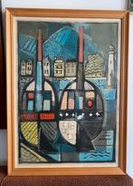 Wolf Hoffmann (1898-1979) - Twee boten, 1955, Ophalen of Verzenden