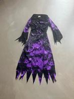 paars met zwarte heksenjurk, Verzenden, Zo goed als nieuw, 170 of groter, Meisje
