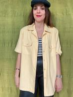 Vintage dikke blouse / overhemd - geel - 40/L/large, Maat 38/40 (M), Geel, Ophalen of Verzenden, Vintage