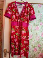Tante Betsy L roze rode  polkadots jurk bloemenjurk, Gedragen, Ophalen of Verzenden, Roze