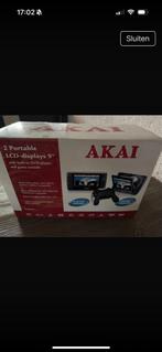 Akai 2 Portable LCD Displays 9" met DVD en Console, Spelcomputers en Games, Spelcomputers | Overige, Ophalen of Verzenden, Gebruikt
