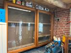 Oude vitrine kast  / wand vitrine  100 euro, Minder dan 25 cm, Gebruikt, Ophalen