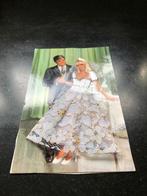 Vintage Kaart Telegram  Huwelijk ongelopen met Kant, Ophalen of Verzenden, 1960 tot 1980, Feest(dag)