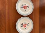 Twee franse brocante borden. Digoin Sarreguemines,, Ophalen