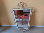 Vintage gietijzeren spiegel, Ophalen, Minder dan 50 cm, Gebruikt, Minder dan 100 cm