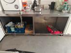 RVS WERKBANK - 220X90X90, Doe-het-zelf en Verbouw, Werkbanken, Ophalen, Gebruikt