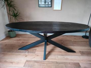 Industriële ovale Eettafel  beschikbaar voor biedingen