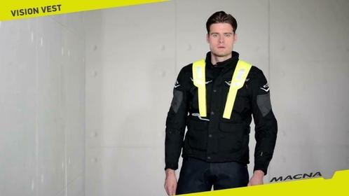 PROMO -60% - Macna Vision Vest N reflectievest - Fluo geel, Motoren, Kleding | Motorkleding, Broek | textiel, Dames, Heren, Nieuw met kaartje