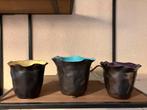 Des Pots vaasjes set, waxinelichtjehouder/vetplant/cactus, Huis en Inrichting, Woonaccessoires | Vazen, Ophalen