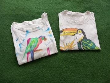 vrolijke vintage t shirts vogels vakantie vibe camp jaren 80 beschikbaar voor biedingen