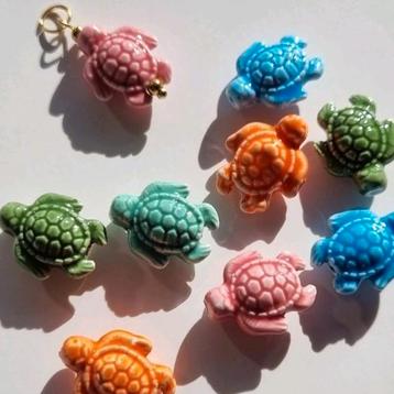 Kralen keramiek schildpad geglazuurde keramische kraal beads beschikbaar voor biedingen