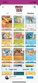 GEZOCHT pokemonkaarten 151 reverse holo & ex omgeving Twente, Hobby en Vrije tijd, Verzamelkaartspellen | Pokémon, Zo goed als nieuw