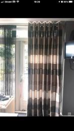Overgordijn met RVS ringen  40mm, Huis en Inrichting, Stoffering | Gordijnen en Lamellen, Verzenden, Zo goed als nieuw, Minder dan 100 cm