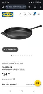 Nieuwe Vardagen gietijzeren pan 28 cm, Ophalen of Verzenden, Nieuw, Gietijzer, Koekenpan of Braadpan