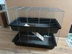 Konijnenhok binnen 2 verdiepingen, Dieren en Toebehoren, Knaagdieren en Konijnen | Hokken en Kooien, Ophalen, 60 tot 90 cm, Zo goed als nieuw