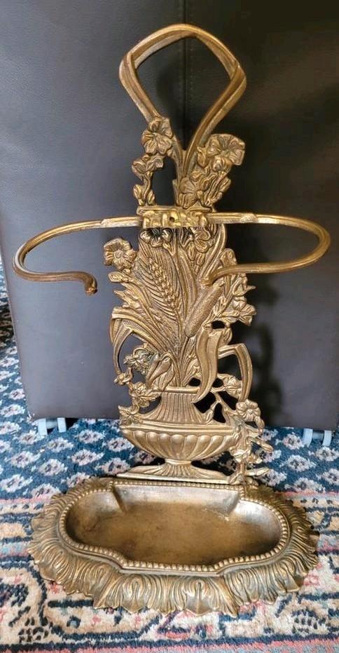Bronzen paraplustandaard", Antiek en Kunst, Antiek | Koper en Brons, Ophalen