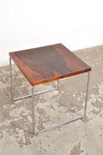 Vintage palissander bijzettafeltje side table tafel jaren 50, Ophalen of Verzenden, Gebruikt