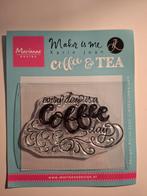 Marianne Design Clearstamp - Coffee & Tea, Ophalen of Verzenden, Zo goed als nieuw, Clearstamp