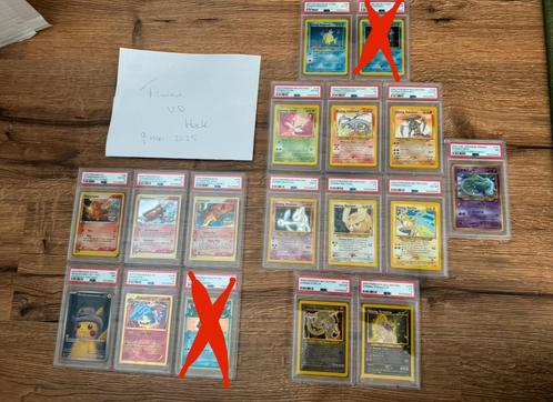Gave PSA slabs met onder andere shinings uit de neo serie, Hobby en Vrije tijd, Verzamelkaartspellen | Pokémon, Zo goed als nieuw