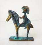 Bronzen beeldje van een man te paard Griekenland 3803-b, Ophalen of Verzenden