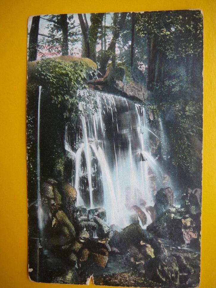 Arnhem.  Waterval Sonsbeek., Verzamelen, Ansichtkaarten | Nederland, Gelopen, Gelderland, Voor 1920, Ophalen of Verzenden