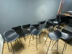 Zwarte barstoelen, gebruikt maar stevig en comfortabel, Ophalen, Gebruikt, 60 tot 90 cm, Metaal
