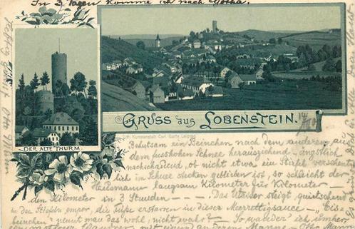 (379-163-043) Lobenstein Litho, Verzamelen, Ansichtkaarten | Buitenland, Duitsland, Verzenden