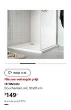 FOTINGEN Douchevloer, wit, 90x90 cm, Ophalen, Nieuw